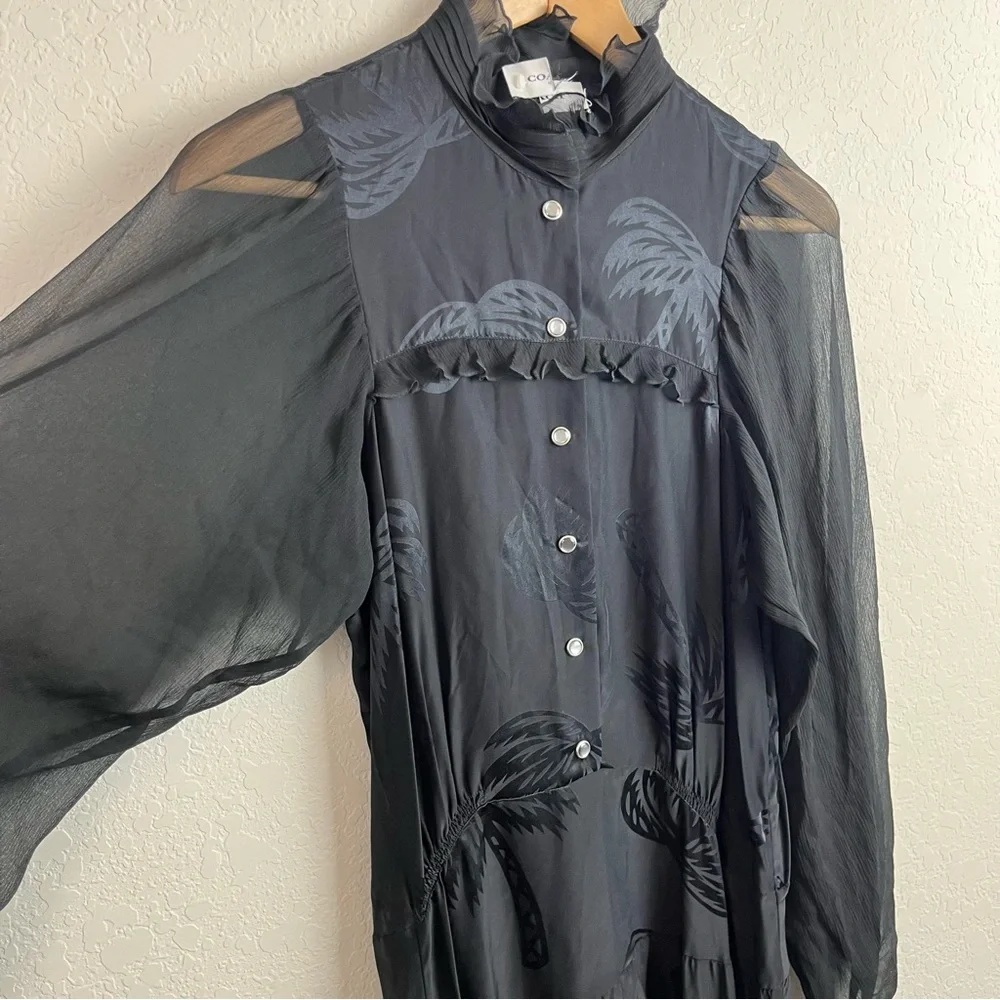 Coach Palm Tree Jacquard Dress